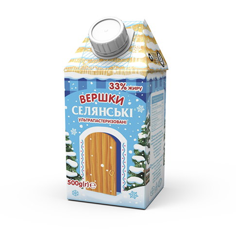 cream 33 % fat «Selianski» 500 g