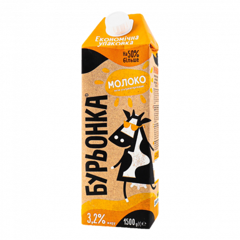 milk, 3,2 % fat,«Burenka», 1500 g