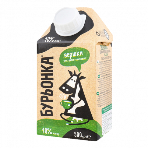 UHT cream 10% fat TM «Burenka»