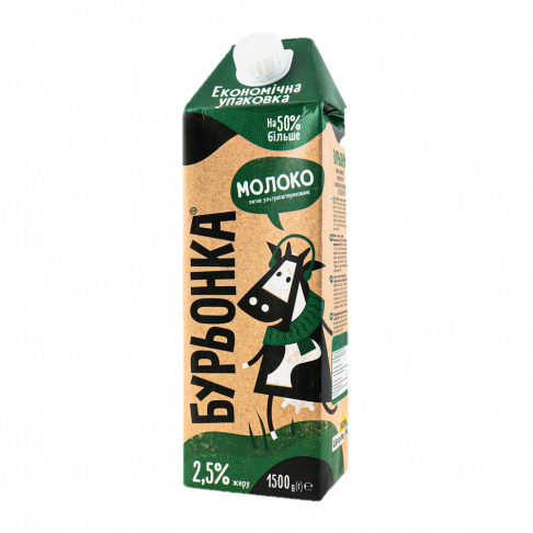 milk, 2,5 % fat,«Burenka», 1500 g
