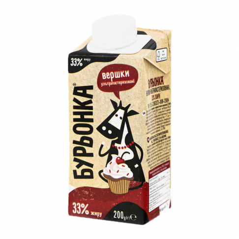 UHT cream 33% fat TM «Burenka»