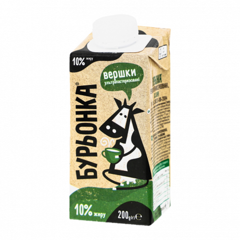 UHT cream 10% fat TM «Burenka»