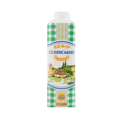kefir 2.5% fat 950g TM «Seliansky»