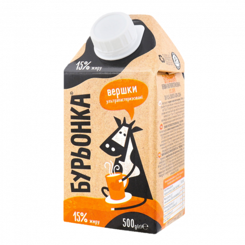 UHT cream 15% fat TM «Burenka»
