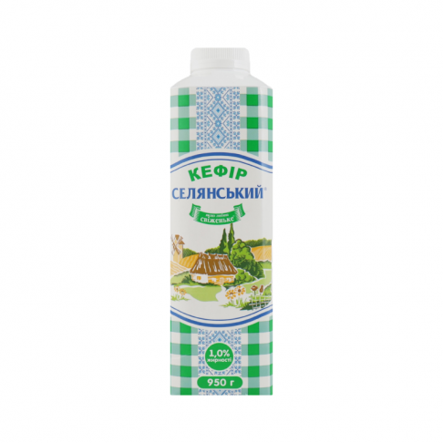 kefir 1% fat 950g TM «Seliansky»