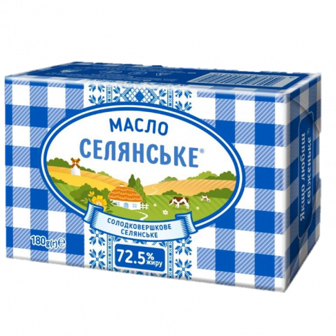 масло «селянське» 72.5% ТМ «Селянське»