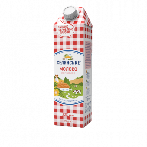 milk, 3,2 % fat, «Selianske» «Osoblyve», 950 g