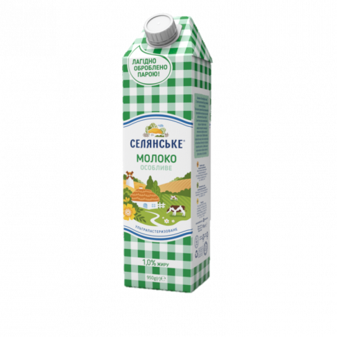 milk, 1,5 % fat, «Selianske» «Osoblyve», 950 g