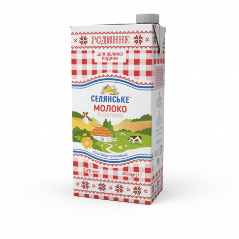 milk, 3,2 % fat, «Selianske» «Rodynne», 2000 g